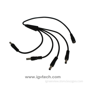 1 To 4 Way Dc Power Splitter Cable For Cameras 